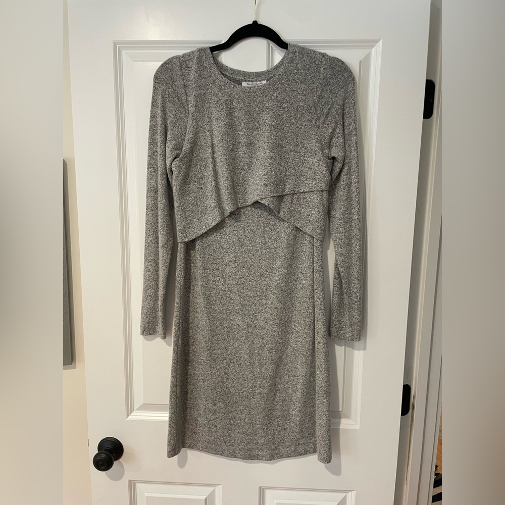 Motherhood Nursing Sweater Dress Small